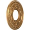 Ekena Millwork Baltimore PVC Ceiling Medallion (Canopies up to 4 1/4"), 10"OD x 3 1/2"ID x 3/4"P, Bright Coat Gold CMP10BABGL - alternate 5